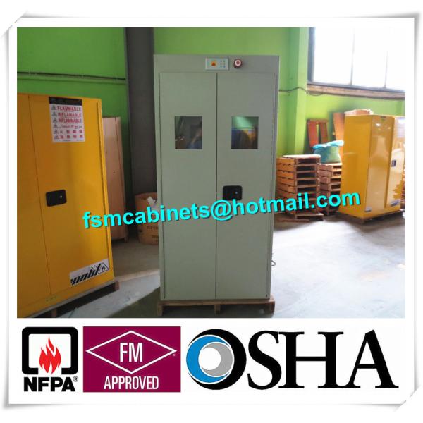 Fire Resistance Gas Cylinder Storage Cabinet , Gas Detector Industrial Safety Cabinet