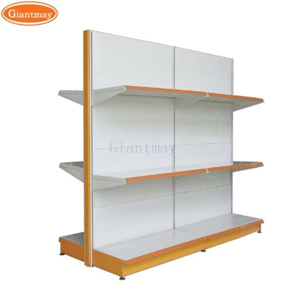 Display Rack Gondola For Pharmacy 4 Tiers Supermarket Shelves