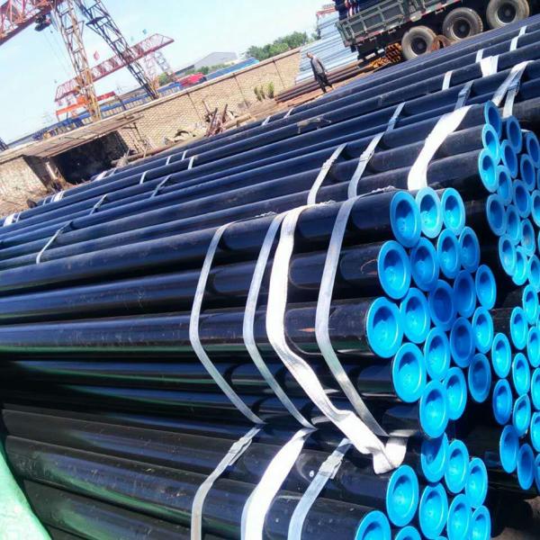 Black Painting Seamless Steel Tube ASTM A106gr. B SCH40 For Fluid Pipeline