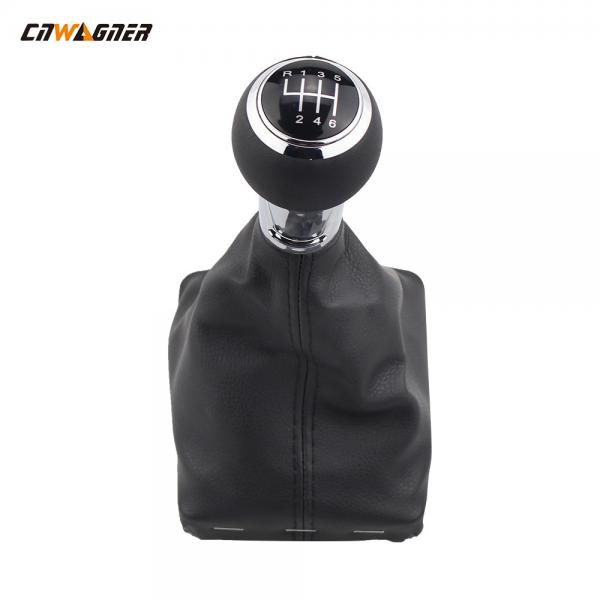 Quality Custom Car Genuine Leather Speed 6 Gear Stick Shift Lever Knob For Audi A3 5/6 for sale