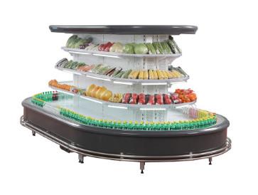 Quality Supermarket Multi Deck Open Chiller for Vegetable Fruit Display Upright Commercial Refrigerator for sale