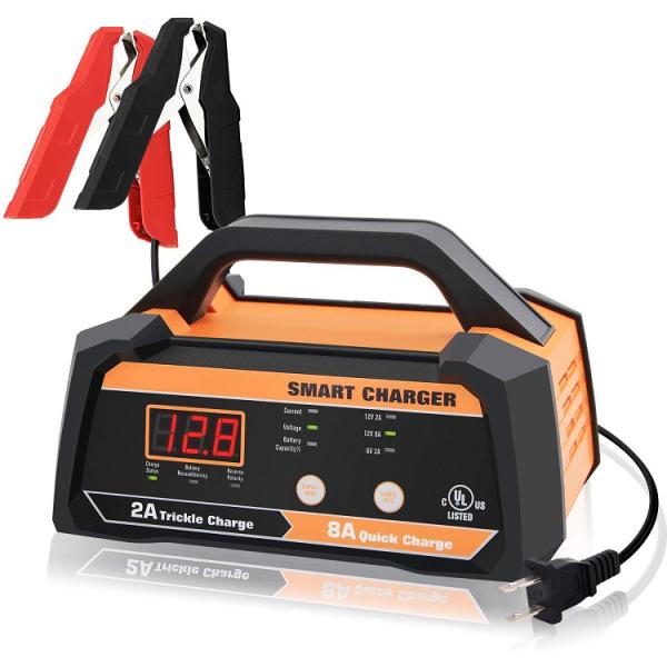 IP65 12V 10A Portable Car Battery Charger With 1M Cable Length And Jump Starting