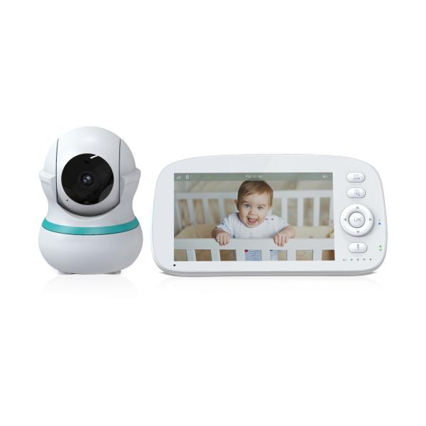 5 Inch 720P HD Baby Monitor with PTZ Camera and Night Vision