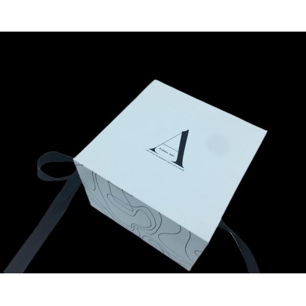 Threaded Ribbon Double Opening Half Fold Graffiti Christmas Gift Box Egg Packaging