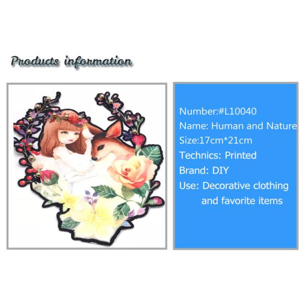 Beautiful Various Elements Digital Printed Patches For Garment / Decoration