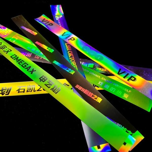 Water Resistant Festival Tyvek Wristbands , Disposable Printable Paper Wristbands