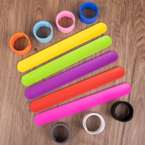 Customizable Silicone Slap Bracelet For Advertising Personalized Silicone