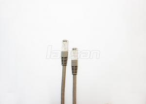 Cheap Round CAT6A SSTP Cable , LSZH 1m RJ45 Connector 568B Pure Copper Patch Cord wholesale
