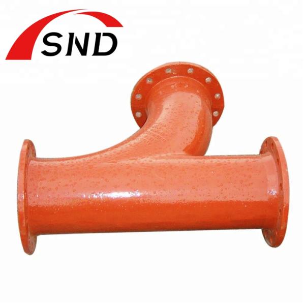 Cast Iron Flange Y-Type Tee Pipe Fittings