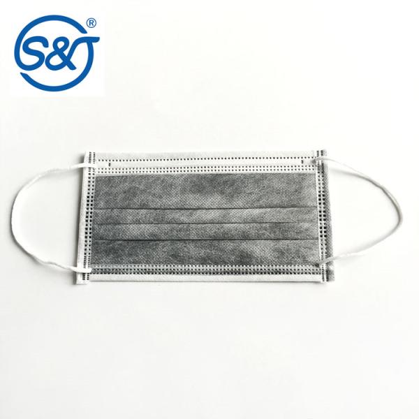 Hot selling adult 4 Ply Filter mask disposable nonwoven civil active carbon face mask