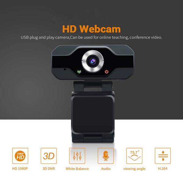 H.264 1920*1080 Wide Angle HD Webcam FC Auto Focus Full Hd 1080p Webcam