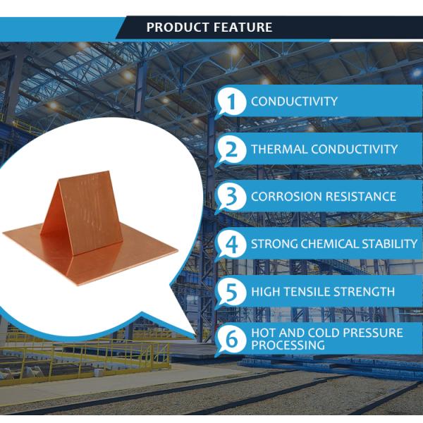 JIS Standard H65 Copper Metal Plates Sheet 4x8 Size 0.5mm Thickness