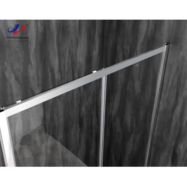 5/6mm Sliding Glass Shower Doors 120*190cm Size Tempered Glass Aluminium Frame