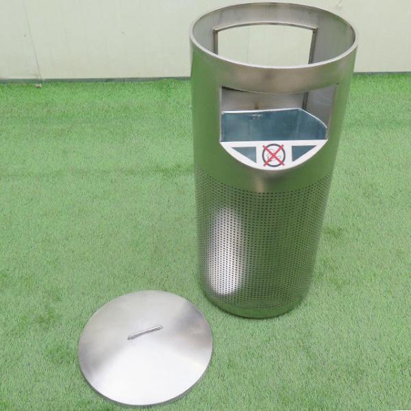 Customized Round Lid 35L Stainless Steel Dustbin