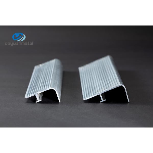 6463 Aluminum Stair Edge Trim T6 5mm Thickness Mill Finished Anodized