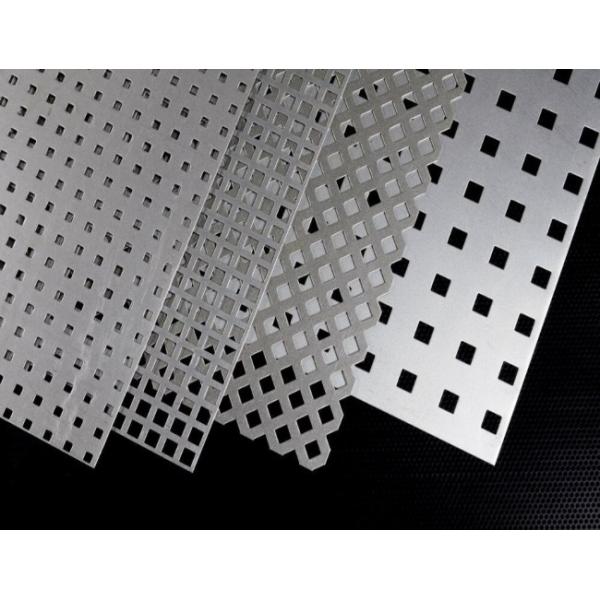 SS304 Round Hole Square Perforated Metal Sheet 8mm Dustproof BBQ Grill Mesh