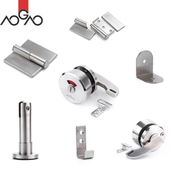 Customizable Toilet Cubicle Hardware Toilet SS304 Partitions And Accessories