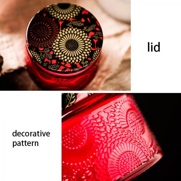 9.5cm*10.8cm Glass Carving Decorative Candle Holders