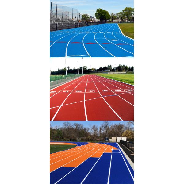 Intelligent TPE Prefabricated Rubber Runway Stadium Tartan Running Track