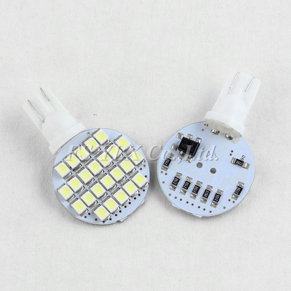 LED T10 W5W Wedge Side Light 24SMD 1210 T10 168 194 LED Interior Micro Dome lamps Parking
