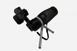Black Convenient Monocular Mini Telescope Strong Structure With Phone Adapter