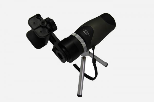 Quality Black Convenient Monocular Mini Telescope Strong Structure With Phone Adapter for sale