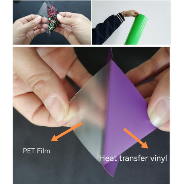 50M TPU Printable Heat Transfer Vinyl Not Easy To Wrinkle For T Shirt