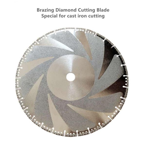 Brazing Diamond Cut Circular Saw Blade , Purple 400mm Diamond Saw Blade