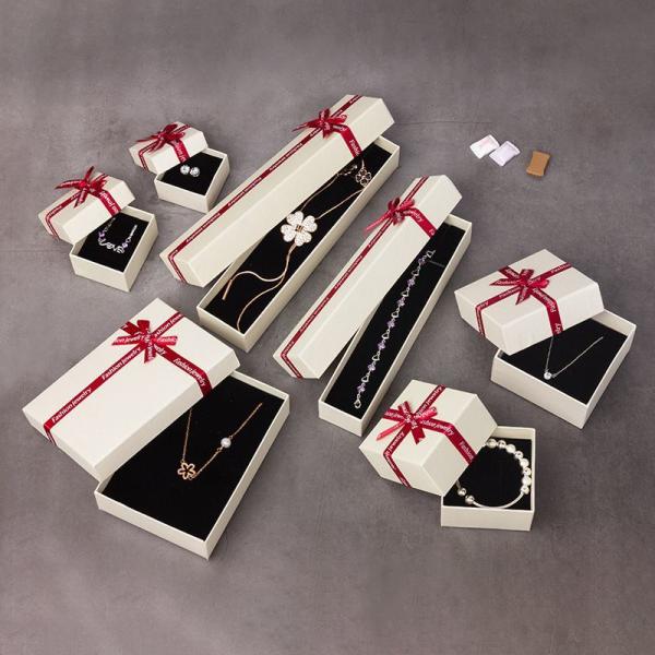 Customized Necklace Earring Jewelry Packaging Gift Paper Box Custom Paper Thickness