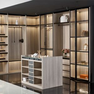 Cheap ODM Glass Door Wardrobes Modern Glass Closet wholesale