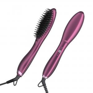 Cheap Ceramic Hot Electric Comb Brush Hair Straightener With Comb  Anti Scald wholesale