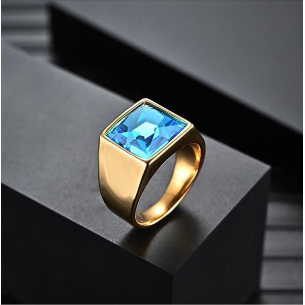 Light Luxury Gemstone Rings Fashion Jewelry Wedding Rings For Men