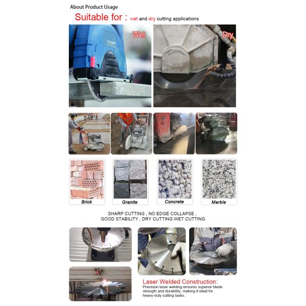 16 Inch 400mm Turbo Diamond Concrete Saw Blades Turbo Segment