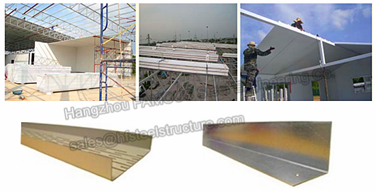 Corrugated Waterproof 50mm EPS Sandwich Wall Panels