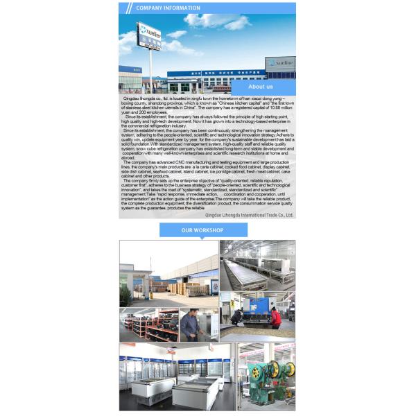 Commercial vertical freezer for kitchen with four doors and full body stainless steel 10