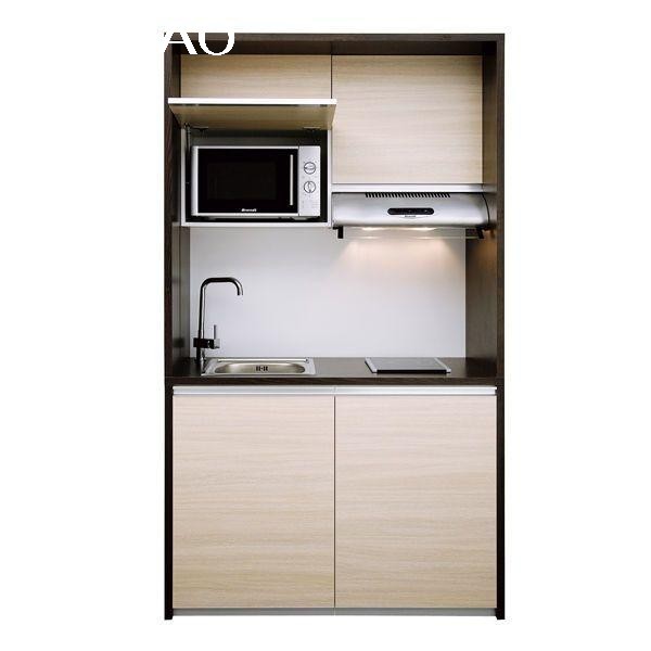 Custom Kitchen Countertop With Cabinet Mini Hotel Apartment Kitchenette Modular Melamine Kitchen Cabinets