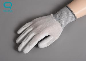 Cheap Anti Static Carbon Fiber 20cm 24cm PU Palm Coated Gloves For Clean Room wholesale