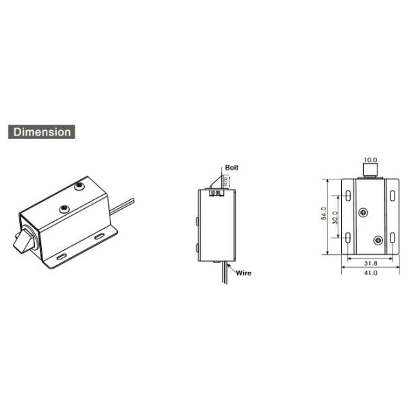 Small Box Cabinets Electric Cabinet Lock , DC12V Electronic Drawer Lock BL55