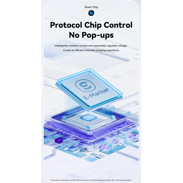 ES-X55 Series Magnetic Absorption Quick Charge Cable USB C To Type C Cable 100W 240W 1m