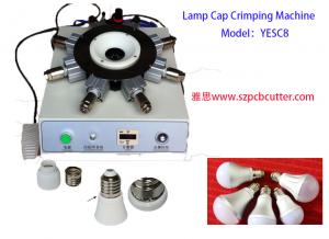 Cheap Lamp Base Punching Crimping  Machine For  E27/B22/E14/E40 Bulb Cap Crimping wholesale
