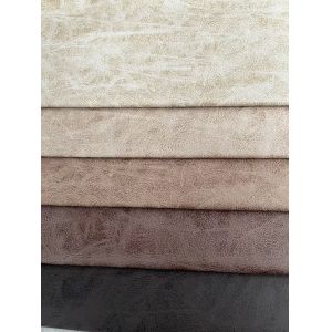 Anti Fouling Knitting Leather Like Fabric Soft Faux Leather Fabric