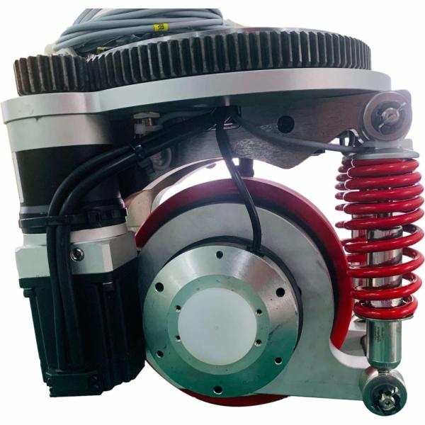 750w Shock Absorbing Brushless Motor Robot Drive Wheels AGV Steerable Traction Wheels