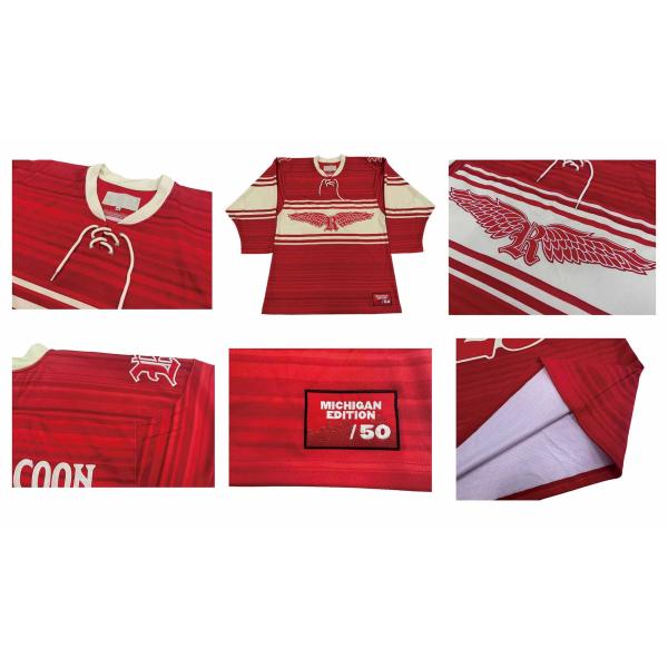 Sublimated Hooded Ice Hockey Team Jerseys For Adult Teams Custom