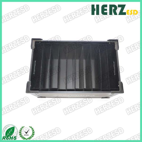 Conductive PP Hollow Sheet ESD Cardboard Sheets , Hollow Recyclable Corrugated Plastic Sheets