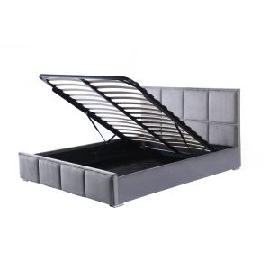 Hotel 0.355m3 Upholstered Platform Bed With Storage