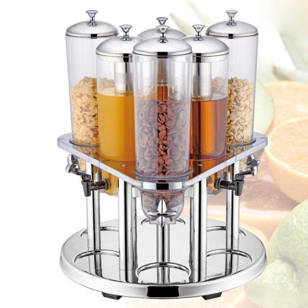 Cereal Dispenser Commercial Buffet Equipment Dry Food Container 3 Head