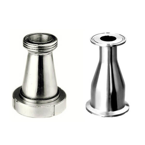 Eccentric Sanitary Concentric Reducer Fittings , Threaded Sanitary Tri Clamp