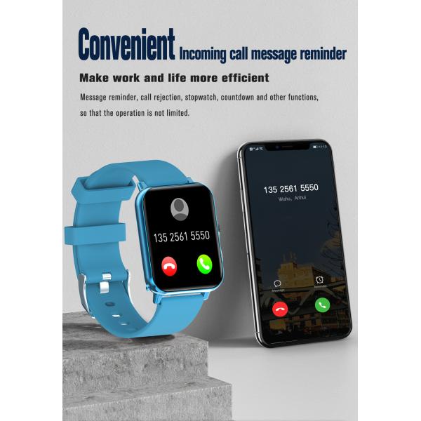 Arc Screen IP68 Waterproof Smart Watch 200 MAh For Heart Rate Temperature