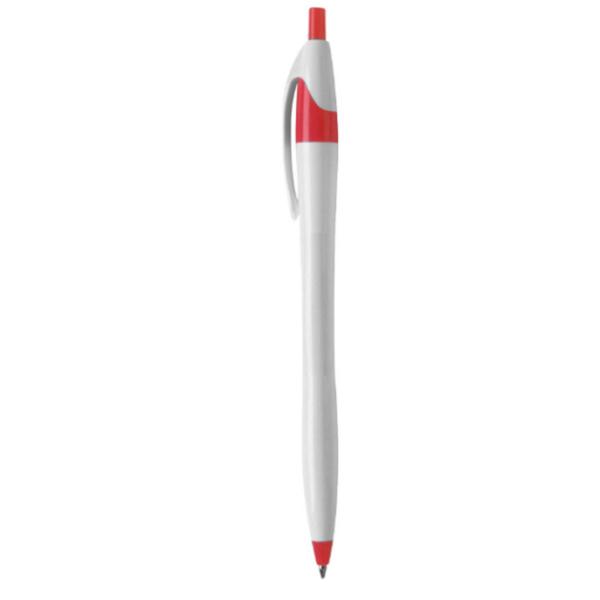 Plastic pen advertising pens, small waist cute style, push type, slim stem, commercial and office ballpoint pens