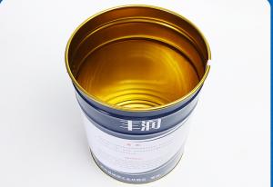 China Gold Phenolic Lined Metal 5 Gallon Paint Bucket With UN Approval on sale